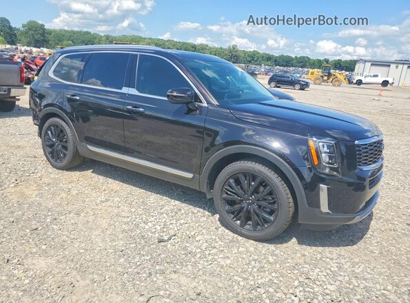 5XYP54HC2MG095361 2021 KIA TELLURIDE Черный Передняя правая четверть