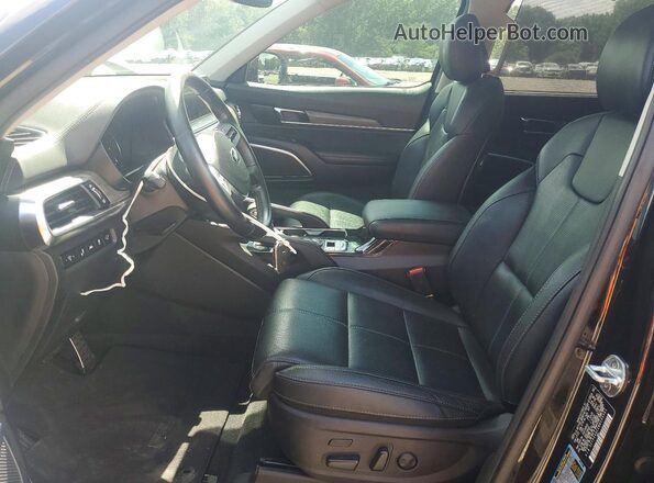 5XYP54HC2MG095361 2021 KIA TELLURIDE Черный Вид салона спереди