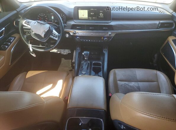 5XYP54HC4LG039548 2020 KIA TELLURIDE Brown წინა პანელის ხედი