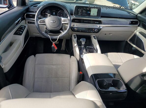 5XYP54HC4LG072520 2020 KIA TELLURIDE Gray Dashboard view