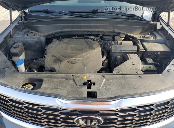 5XYP54HC4LG072520 2020 KIA TELLURIDE Gray Engine compartment view