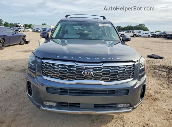 5XYP54HC4LG072520 2020 KIA TELLURIDE Gray Front view