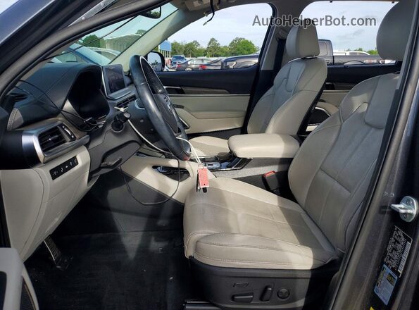 5XYP54HC4LG072520 2020 KIA TELLURIDE Gray Front interior view
