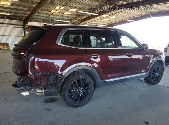 5XYP54HC4NG303368 2022 KIA TELLURIDE Бордовый 