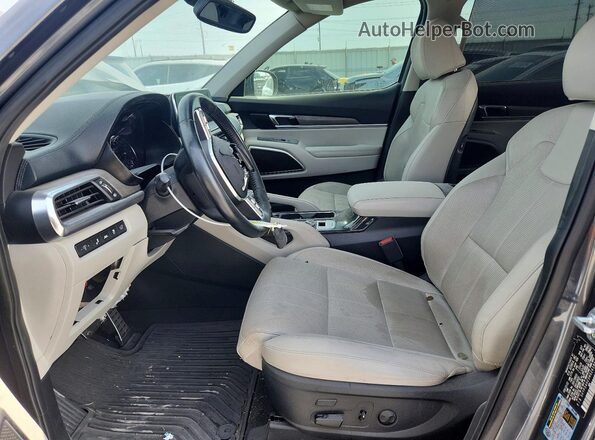 5XYP54HC5NG265861 2022 KIA TELLURIDE Black წინა სალონის ხედი