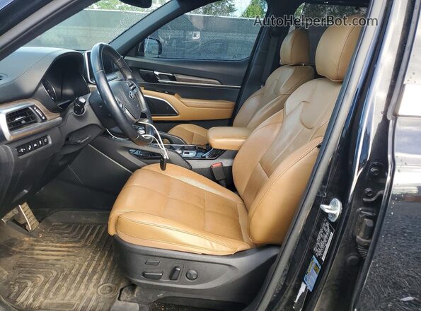 5XYP54HC6LG042340 2020 KIA TELLURIDE Black Widok wnętrza z przodu