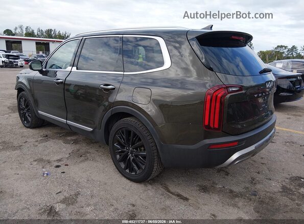 5XYP54HC6NG234666 2022 KIA TELLURIDE Black Trasero izquierdo