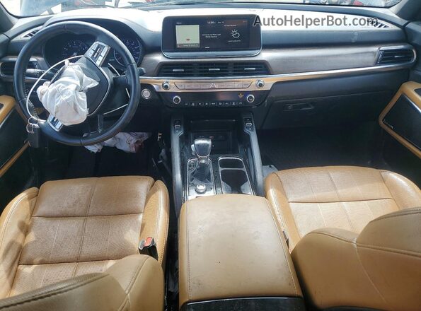 5XYP54HC7LG048082 2020 KIA TELLURIDE Black Առջևի վահանակի տեսք