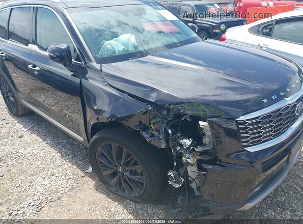 5XYP54HC8MG131716 2021 KIA TELLURIDE Black წინა ხედი