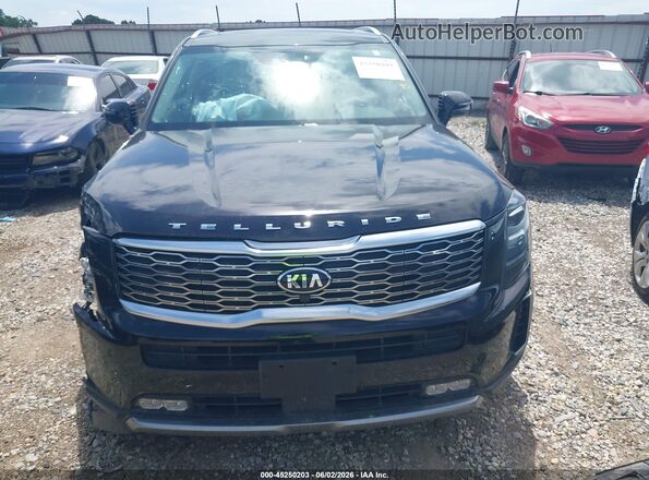 5XYP54HC8MG131716 2021 KIA TELLURIDE Black ხელსაწყოთა პანელის ხედი