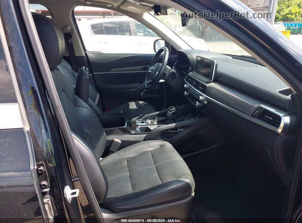 5XYP54HC9LG009882 2020 KIA TELLURIDE Black Widok wnętrza z przodu