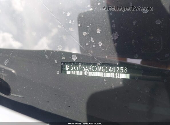 5XYP54HCXMG141258 2021 KIA TELLURIDE White Engine compartment view