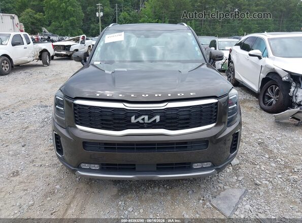 5XYP54HCXNG202173 2022 KIA TELLURIDE Black Սարքավորումների վահանակի տեսք