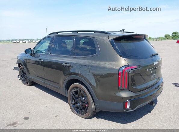5XYP5DGC0RG537899 2024 KIA TELLURIDE Зеленый Задняя левая четверть