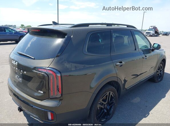 5XYP5DGC0RG537899 2024 KIA TELLURIDE Зеленый Задняя правая четверть