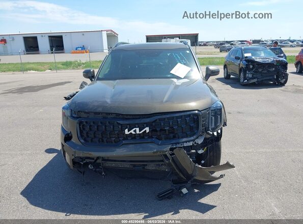 5XYP5DGC0RG537899 2024 KIA TELLURIDE Зеленый Вид спереди
