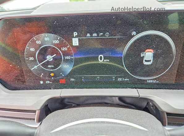 5XYP5DGC0SG596019 2025 KIA TELLURIDE Gray ხელსაწყოთა პანელის ხედი