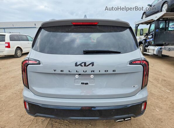 5XYP5DGC0SG596019 2025 KIA TELLURIDE Gray უკანა ხედი