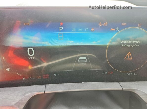 5XYP5DGC2PG347793 2023 KIA TELLURIDE White Вид щитка приладів