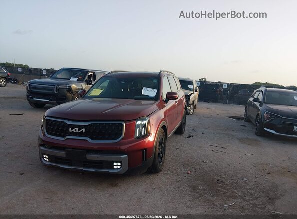 5XYP5DGC4PG353076 2023 KIA TELLURIDE Red Front left