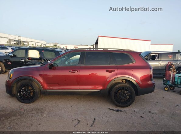 5XYP5DGC4PG353076 2023 KIA TELLURIDE Red 360 interior view