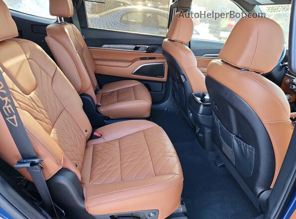 5XYP5DGC6RG440447 2024 KIA TELLURIDE Blue Rear interior view