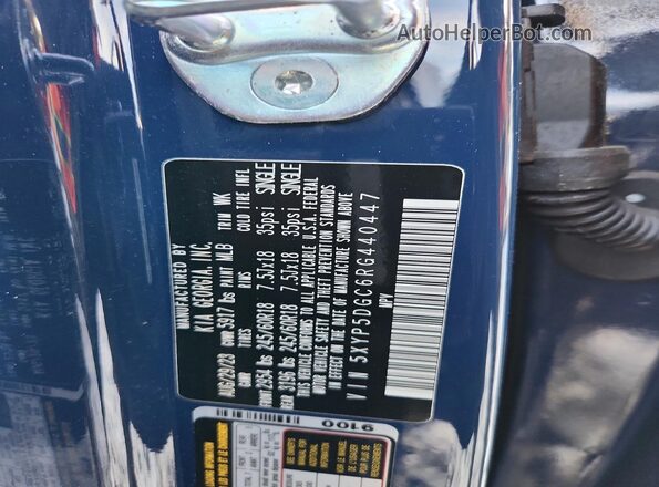 5XYP5DGC6RG440447 2024 KIA TELLURIDE Blue 360 interior view
