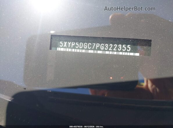 5XYP5DGC7PG322355 2023 KIA TELLURIDE Silver Engine compartment view