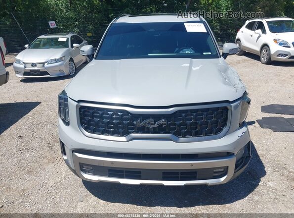 5XYP5DGC7PG322355 2023 KIA TELLURIDE Silver Instrument cluster view