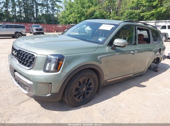 5XYP5DGC9PG408542 2023 KIA TELLURIDE Green Vista tres cuartos delantera izquierda