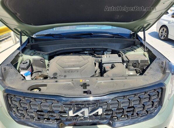 5XYP5DGC9RG487553 2024 KIA TELLURIDE Green Engine compartment view