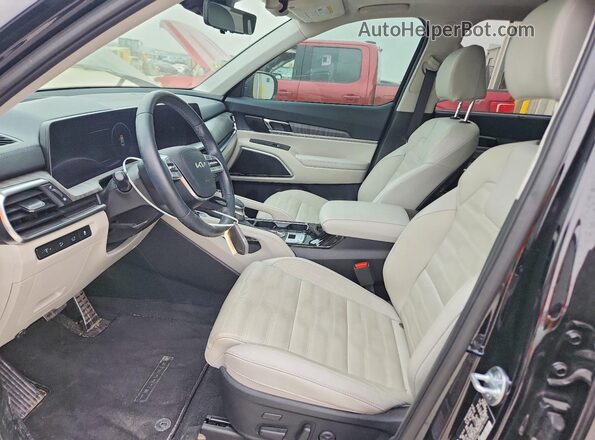 5XYP5DGCXRG473306 2024 KIA TELLURIDE Black Вид салону спереду