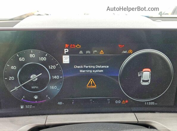5XYP5DGCXRG532791 2024 KIA TELLURIDE Gray Instrument cluster view