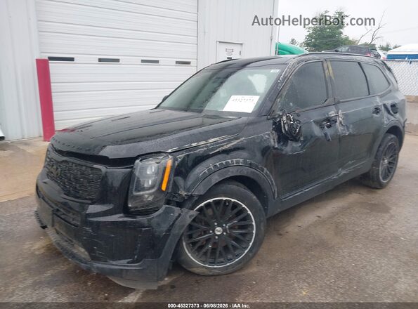 5XYP5DHC0NG209701 2022 KIA TELLURIDE Black Vista tres cuartos delantera izquierda