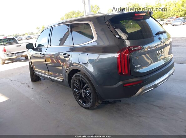 5XYP5DHC1MG100372 2021 KIA TELLURIDE Dark Blue Rear left