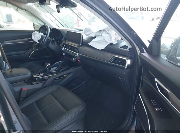 5XYP5DHC1MG100372 2021 KIA TELLURIDE Dark Blue Front interior view