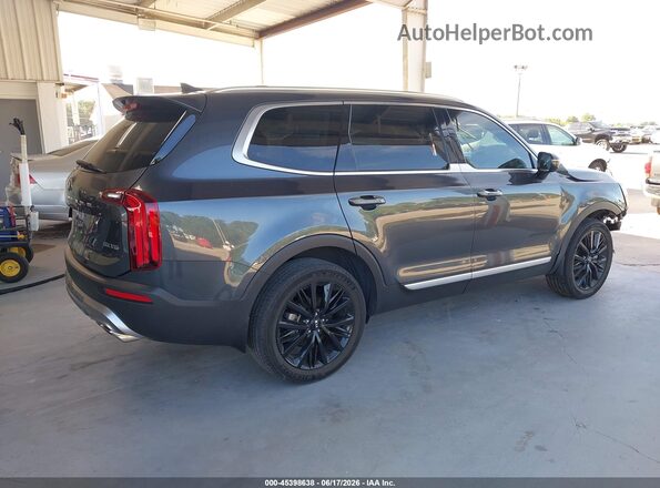 5XYP5DHC1MG100372 2021 KIA TELLURIDE Dark Blue Rear right