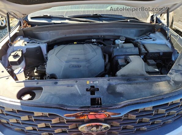 5XYP5DHC1MG186329 2021 KIA TELLURIDE Gray Engine compartment view