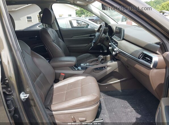 5XYP5DHC1NG287937 2022 KIA TELLURIDE Green Widok wnętrza z przodu