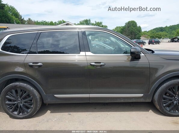 5XYP5DHC1NG287937 2022 KIA TELLURIDE Green Widok wnętrza z tyłu