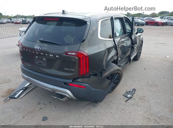 5XYP5DHC2LG046711 2020 KIA TELLURIDE Green Trasero derecho