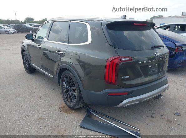 5XYP5DHC2LG046711 2020 KIA TELLURIDE Green Trasero izquierdo
