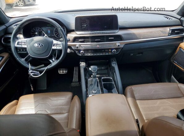 5XYP5DHC2LG089221 2020 KIA TELLURIDE Brown წინა პანელის ხედი