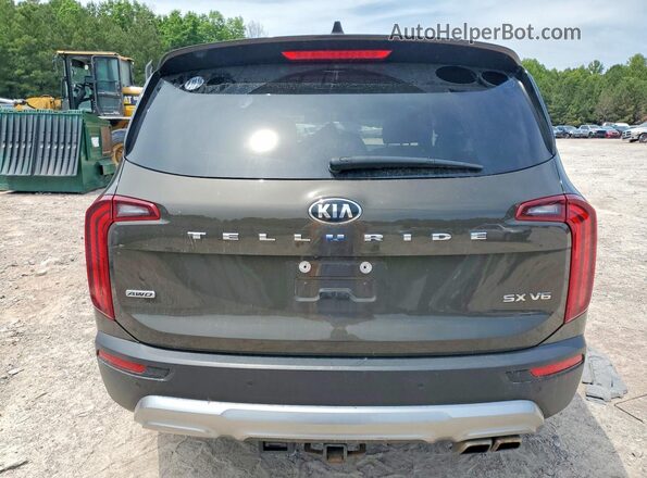 5XYP5DHC2LG089221 2020 KIA TELLURIDE Brown უკანა ხედი