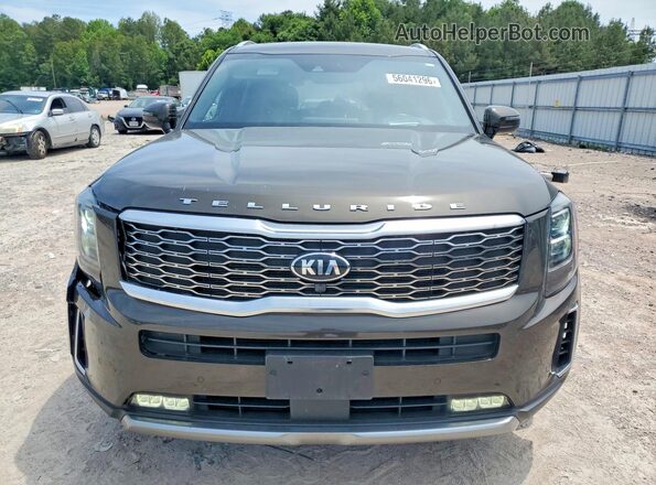 5XYP5DHC2LG089221 2020 KIA TELLURIDE Brown წინა ხედი