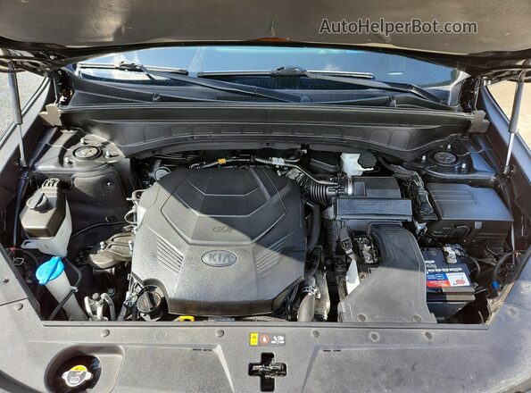 5XYP5DHC2MG109324 2021 KIA TELLURIDE Black Vista del compartimento del motor