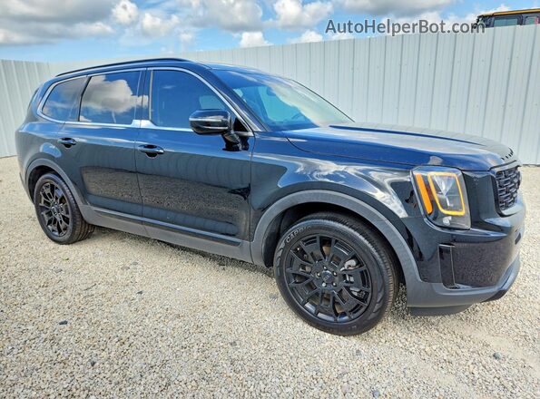 5XYP5DHC2MG109324 2021 KIA TELLURIDE Black Delantero derecho