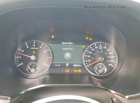 5XYP5DHC3LG013393 2020 KIA TELLURIDE Black Вид щитка приладів