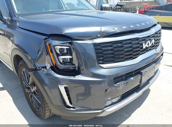 5XYP5DHC4NG228025 2022 KIA TELLURIDE Gray Widok z przodu