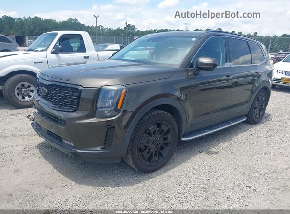 5XYP5DHC6MG112789 2021 KIA TELLURIDE Green Front left